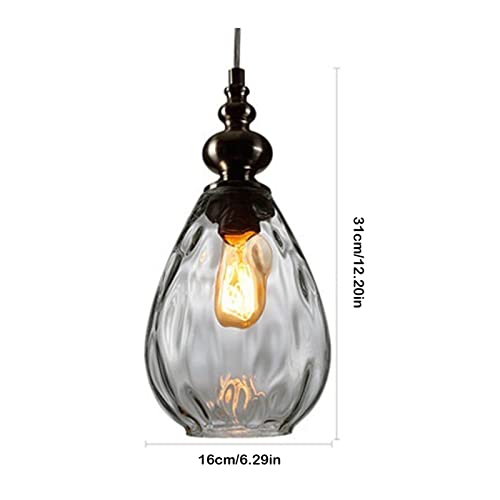 Éclairage d'intérieur suspension boule de verre style rétro - 6