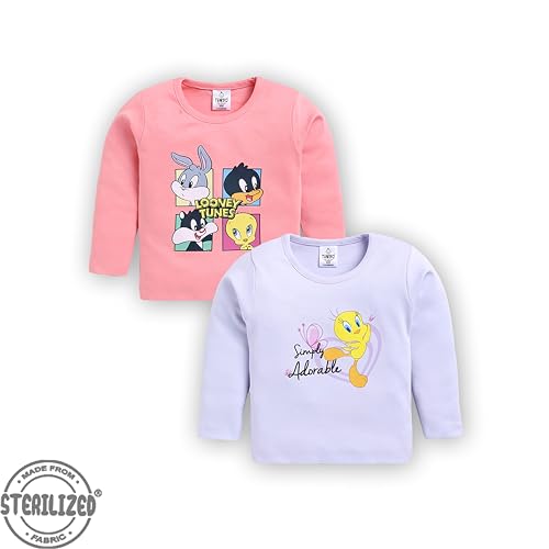 Image of TINYO Boy's Cartoon Regular Fit T-Shirt for Baby Kids