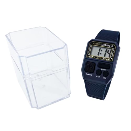 Reloj Parlante en Español – para Ciegos, Baja Visión y Personas Mayores con Botones Grandes, Alarma Audible y Anuncio Automático Reloj Parlante en Español – para Ciegos, Baja Visión y Personas Mayores con Botones Grandes, Alarma Audible y Anuncio Automático
