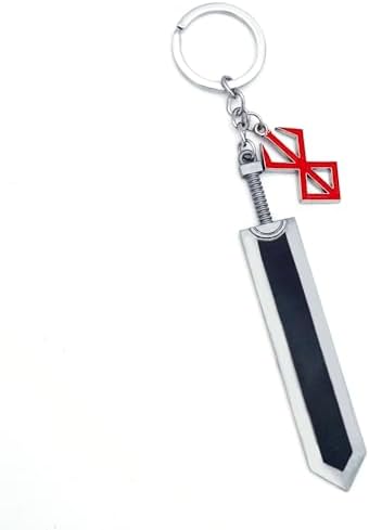 CuNto Juego Berserk Guts Espada Llavero Leyenda Guerrero Negro Zi...