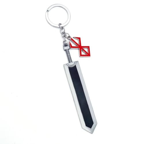 CuNto Juego Berserk Guts Espada Llavero Leyenda Guerrero Negro Zi...