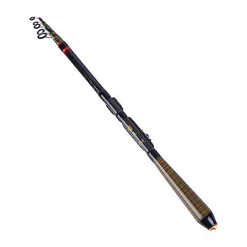 SOIMISS Telescopic Fishing Rod Retractable Fishing Pole 1.2m Carbon Lightweight Sea and Freshwater for Beginners and Adults Travel