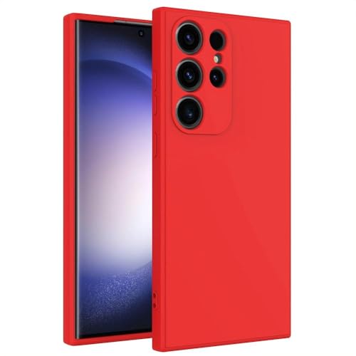 ULXITEYU Soft TPU Slim Case for Samsung Galaxy S25 Ultra, Lightweight, Snug Fit, Drop-Resistant, Shock-Absorbent, Scratch-Resistant, Red - image 1