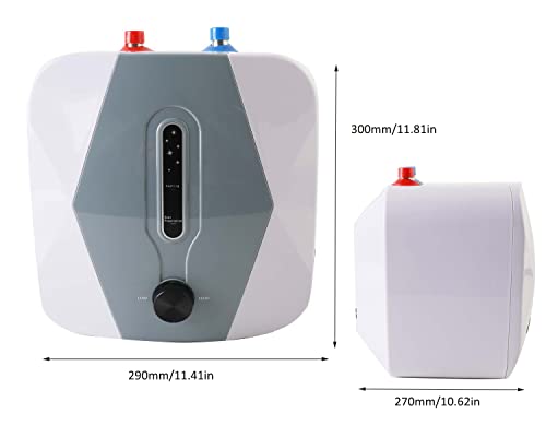 Yilikiss Mini-Tank Electric Water Heater, 2.5 Gallon Portable Hot Water Heater Storage For Small Under Sink Counter Rv Kitchen Washing Point Of Use Water Heater #TOP2
