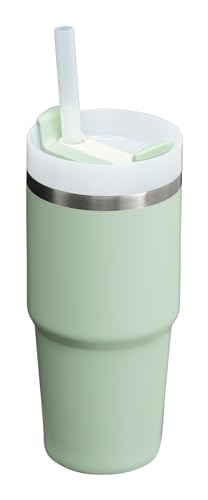 Image of Stanley Quencher H2.0 Tumbler with Straw 14 oz | Flowstate 3-Position Lid | Cup Holder Compatible for Travel | Insulated Stainless Steel Cup | BPA-Free | Matcha Cream