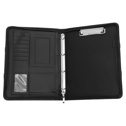 CALLARON Bolsa Organizadora de Archivos A4 Cremallera, Carpeta de Sueltas en Pu y Metal, Práctica y Protectora para y Profesores