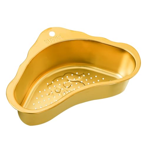 Colador para fregadero de acero inoxidable KALLORY color dorado