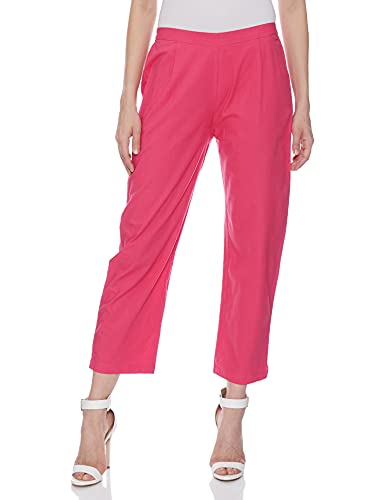 Image of Rain & Rainbow Cotton Women Coral Pink & White Floral Screen Print Kurta with Trousers & Dupatta