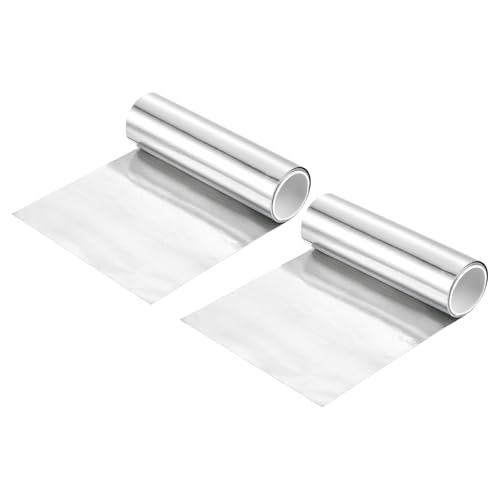 uxcell 2 Pcs Zinc Sheets, 99.99% High Purity Zinc Plate 0.004"x4"x39"(0.1x100x1000mm) Metal Zinc Foil Zinc Anode Strip for Science Lab Industry DIY Craft
