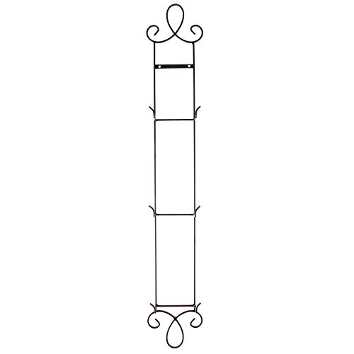 Home-X 3 Tier Black Vertical Plate Display Rack Holder