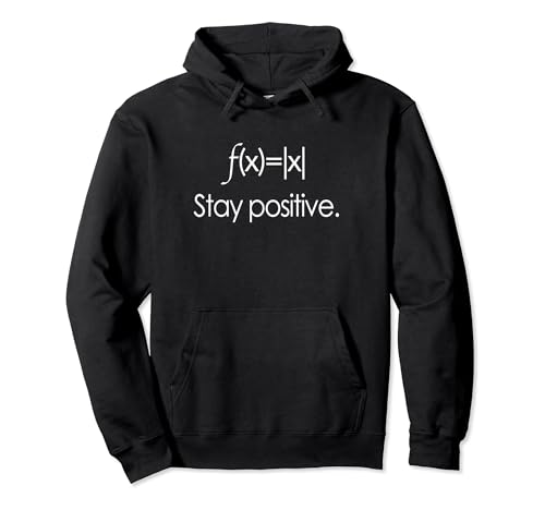 Stay Positive Funny Math Joke Pun Hoodie Want It All