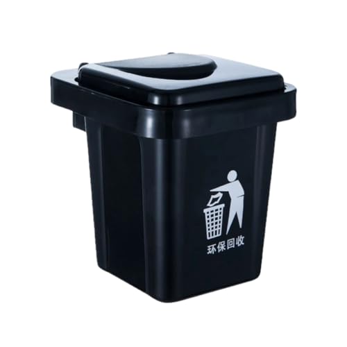 Kalttoy Cenicero contemporáneo para colgar en la pared, mini cubo de basura de plástico para decoración interior