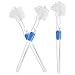 ROSENICE Denture Brush False Teeth Cleaning Tool Double-sided Toothbrush 3pcs