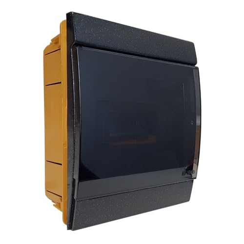 Unterputz Verteilerkasten IP40 2/4 Module Sicherungskasten Unterverteilung Unterverteiler schwarz Marlanvil 0841