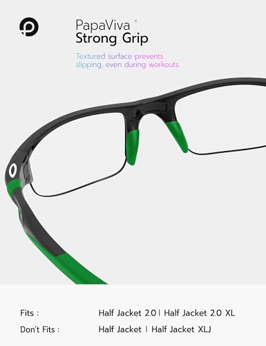 Kits de caoutchouc Half Jacket 2.0 Oakley OO9144 XL OO9154 vert foncé - 3