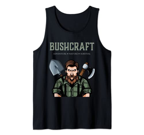 Bushcraft Adventure Nature Survival, vida al aire libre, acampada Camiseta sin Mangas
