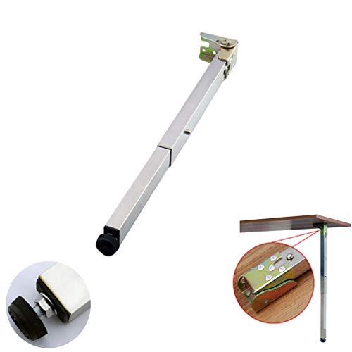 Pieds de table réglables en métal avec supports d'étagère robustes pour pied de table basse pliant