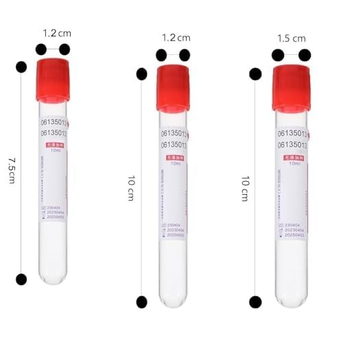 Probówki do pobierania krwi, próżniowe medyczne, tworzywo PET - sterylne do użytku laboratoryjnego, 100 szt