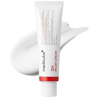 medicube 3H Daily Relief Cream | Daily Soothing Moisturizer for All Skin Types | Lightweight Comforting Cream Ideal For Use After Spot Care | Guaiazulene, Centella, Ceramide for Balance and Hydration