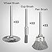 Mixiflor 42Psc Wire Wheel Brush Set, Rotary Tool Wire Brush, Steel Wire Wheels Pen Brushes Set Kit Accessories for Rotary Tool-1/8(3mm) Shank
