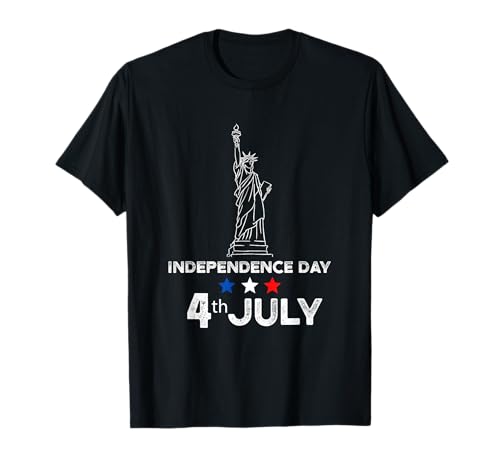 Estatua La Libertad Independencia Estados Unidos De América Camiseta