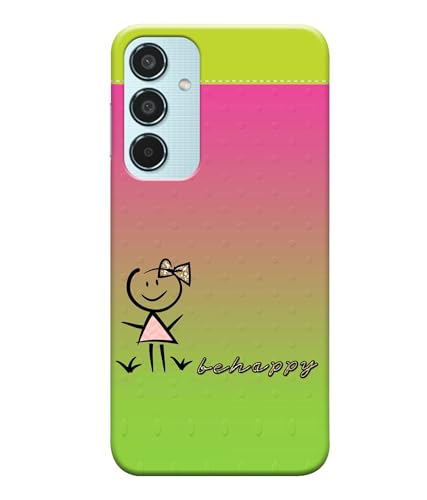 Image of Be Happy Printed Hard Back Case Cover Compatible for Samsung Galaxy M35 5G | Samsung M35 5G (Multicolor) - D1664
