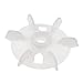 Aexit Y80 Zamiennik z białego tworzywa sztucznego o średnicy wewnętrznej 1,9 cm z sześcioma łopatkami wentylatora silnika wirnika(Ailette de ventilateur de moteur de roue à aubes de 1,9cm de diamètre