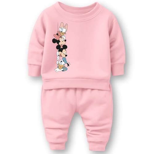 Image of minicult Mickey cotton Kids Coords matching Tshirt and pant set with character print (Pack of 1)