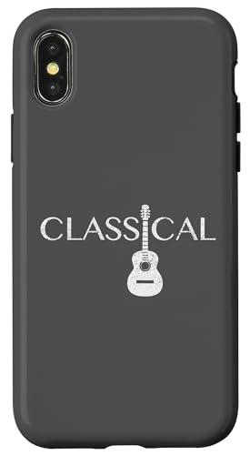 クラシックギターシャツ ギタリスト アコースティックナイロン弦 スマホケース iPhone X/XS 用