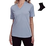 MERINNOVATION Women Merino Wool T-Shirt Short Sleeve Women's Activewear Undershirt Tees Women's Athletic Wicking Base Layer