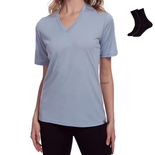 MERINNOVATION Women Merino Wool T-Shirt Short Sleeve Women's Activewear Undershirt Tees Women's Athletic Wicking Base Layer