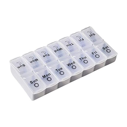 MIKI-Z Avtagbara medicinbehållare innehåller ord högst upp hjälper till att påminna om att ha medicin i tid enkel och bekväm att använda