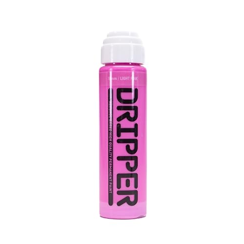Liquid Paint Dope Dripper Multi Colour & Multi Size Mop Marker Graffiti Art Taggers, Permanent Alcohol Based Paint Refill (Light Pink, 18mm Mop Marker)