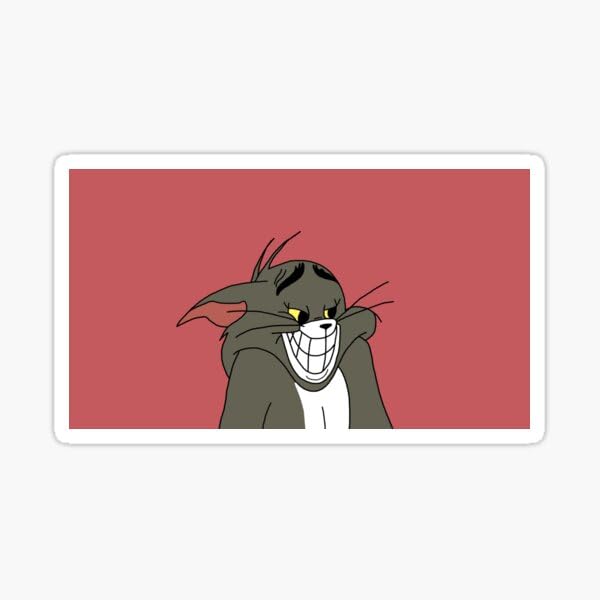 Image of 25 Cute Shinchan Laptop Stickers for Cartoon Lovers and Kids. (Tom and Jerry)
