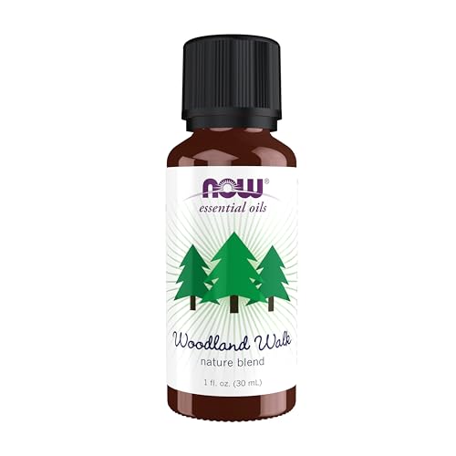 NOW Essential Oils, Woodland Walk Oil Blend, Calming Attributes with a Fresh and Woodsy Scent, Steam Distilled, 1-Ounce