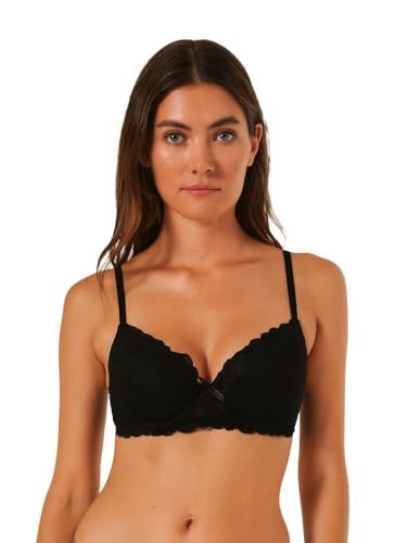 Image of Viola's Secret 6 Pack of Color Print T-Shirt Bras B Cup C Cup and D Cup