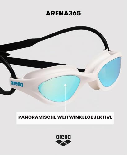 ARENA Unisex 365 verspiegelte Schwimmbrille für Fitnessschwimmer, bequem, beschlagfrei, wasserdicht, für Damen und Herren… – Ansicht 3
