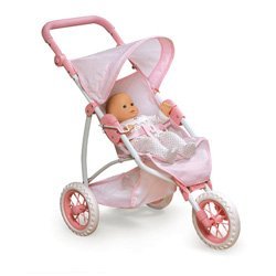 Badger Basket Three Wheel Doll Jogging Stroller