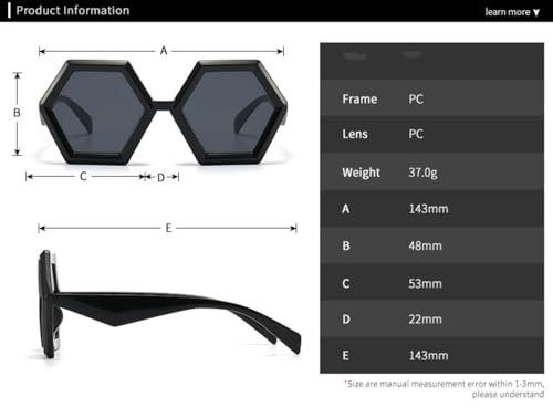 Lunettes de soleil rétro polygonales femmes tendances dégradées