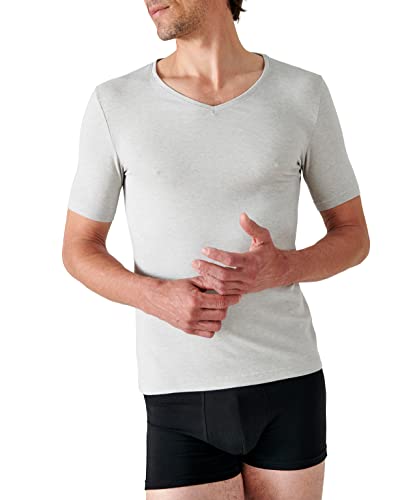 T-shirt Thermolactyl Damart pour homme, haut thermique à mailles interlock et manches courtes.