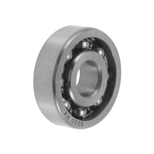 Image of Hihaha 6200 Deep Groove Ball Bearings 10x30x9mm P4 Open Type Lubricated Bearings 1 Pc Car Scooter Skateboard Wheel Universal Silver Tone