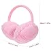 MAGICLULU Plush Ear Muffs Women’s Ear Warmers Pink Faux Fur Outdoor Earmuffs Winter Fashionable for Cold Weather