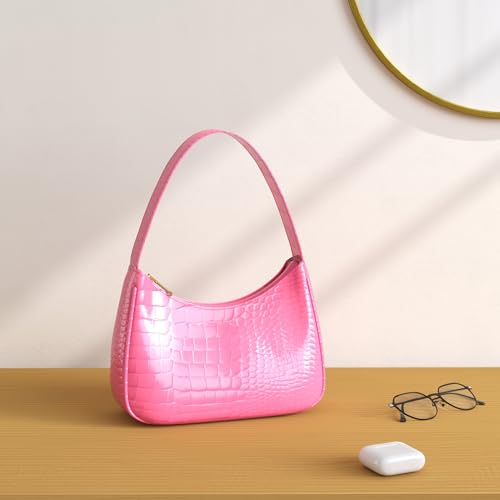 Image of CYHTWSDJ Shoulder Bags for Women, Cute Hobo Tote Handbag Mini Clutch Purse with Zipper Closure