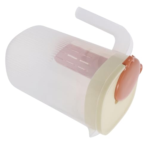 PRETYZOOM Caraffa Di Plastica Per Tè Freddo Da Contenitore Con Coperchio Per Acqua Limonata Trasparente Per Bevande Calde e Fredde Contenitore Per Frigorifero