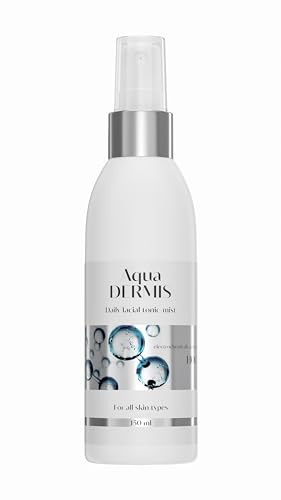 AquaDERMIS Tonic-mist 150 ml - Spray viso antiacne- Calmante-Idratante-Ipoallergenico-100% Naturale
