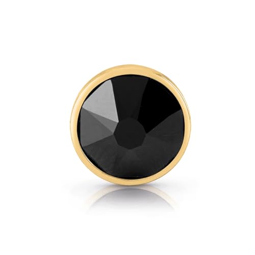 Orecchini Da Uomo Di Guess Della Collezione Frontiers. Orecchini A Lobo In Acciaio Di Colore Oro Con Zircone Nero Di 8 Mm. Misura: T/U. La Referenza è Jume01343Jwygbkt/U - 4