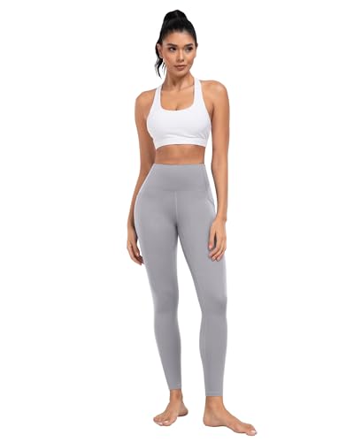 Image of ATHVOTAR Leggings with Pockets for Women, 7 Packs High Waisted Workout Tummy Control Yoga Pants