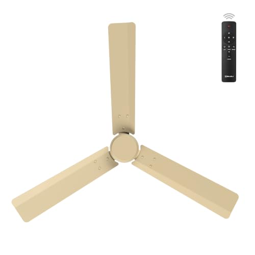 Image of Bajaj Classico Sleek 5S 1200MM(48) BLDC Ceiling Fan with Remote|BEE 5 Star Rated Energy Efficient|Saves upto 57% on electricity bills|Sleek Compact Design|High Air Delivery|2Yr Warranty|Matte Ivory