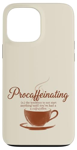 Procaffeinating Coffee Lover �ʔ������p �X�}�z�P�[�X iPhone 13 Pro Max �p