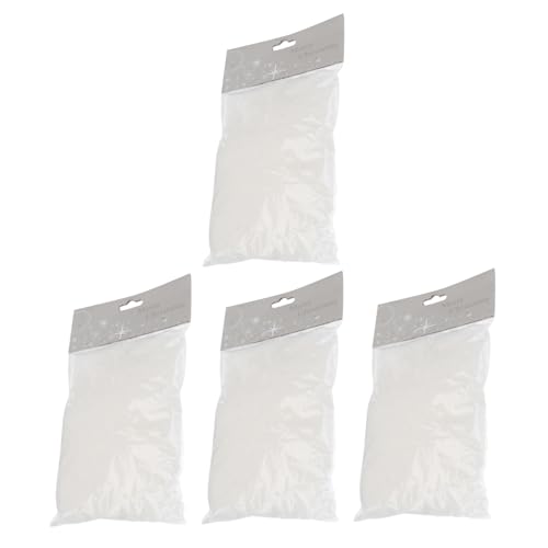 DOITOOL 4Bags Artificial Snow Fake Snow Decor for Christmas Each Snowflake Decoration for Holiday Events Indoor and Outdoor Use